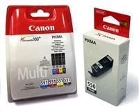Canon PGI-550PGBK + CLI551 (PGBK/C/M/Y/BK/GY) Originalus Foto juoda, Foto žydra, Foto pilka, Foto magenta, Juoda, Fotografinė geltona 6 vnt