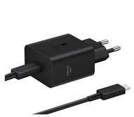 Įkroviklis Samsung EP-T4511XBEGWW 45W + USB-C to USB-C cable 1.8m juodas