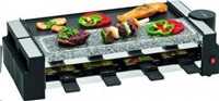 Clatronic raclette grilis 2 viename su akmens ir grilio plokštėmis, 1200 W, RG 3678