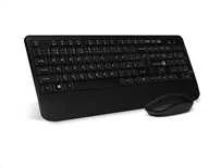 Klaviatūra Connect IT CKM-7800-CS Belaidė su pelė Juoda, maketas čekų, slovakų k.