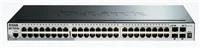 Šakotuvas D-Link | Sukraunamas išmanusis valdomas jungiklis su 10G įkėlimo nuorodomis | DGS-1510-52X/E | Tvarkoma L2 | Montuojamas ant stovo | Gigabit Ethernet (vario) jungtys kiekis 48