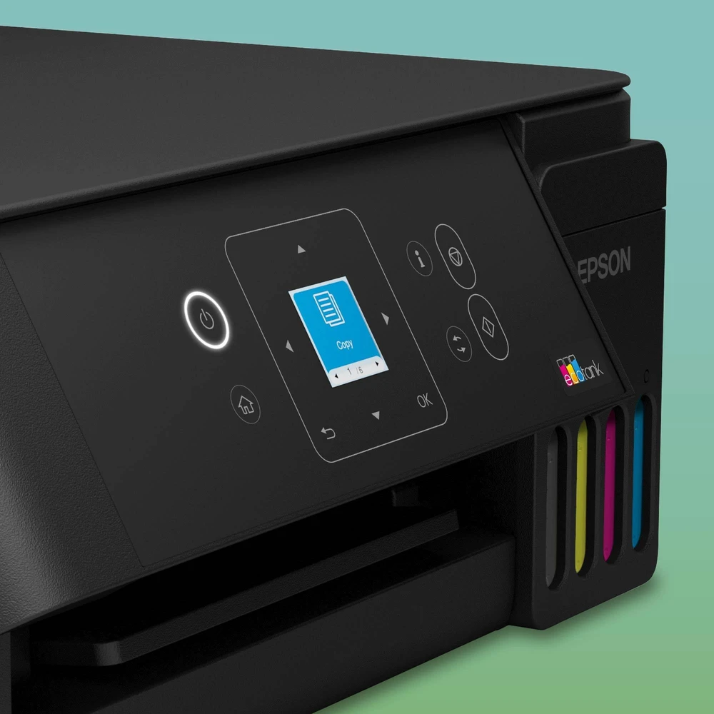 Daugiafunkcis rašalinis spausdintuvas Epson EcoTank L3361, A4, spalvotas, Wi-Fi, Wi-Fi Direct, AirPrint, LCD ekranas, juodas | C11CL63419