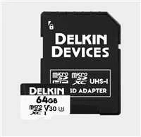 Delkin 64GB Micro SDXC kortelė su adapteriu