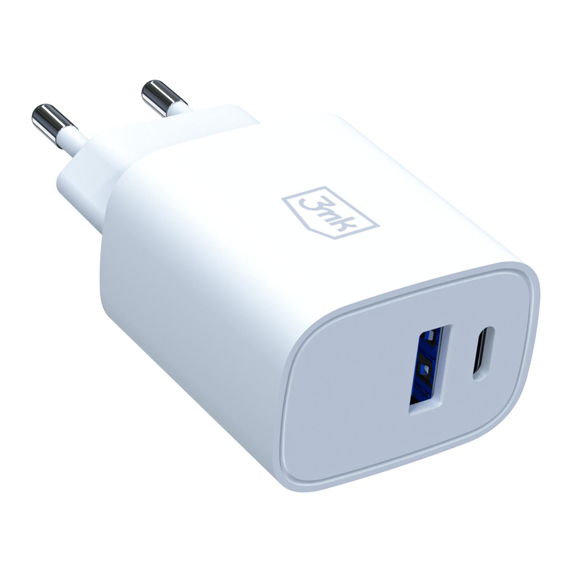 3mk FlowPower 30W 1A1C PD 3,0 QC4+ balta aprašymas - Prekės nuotrauka