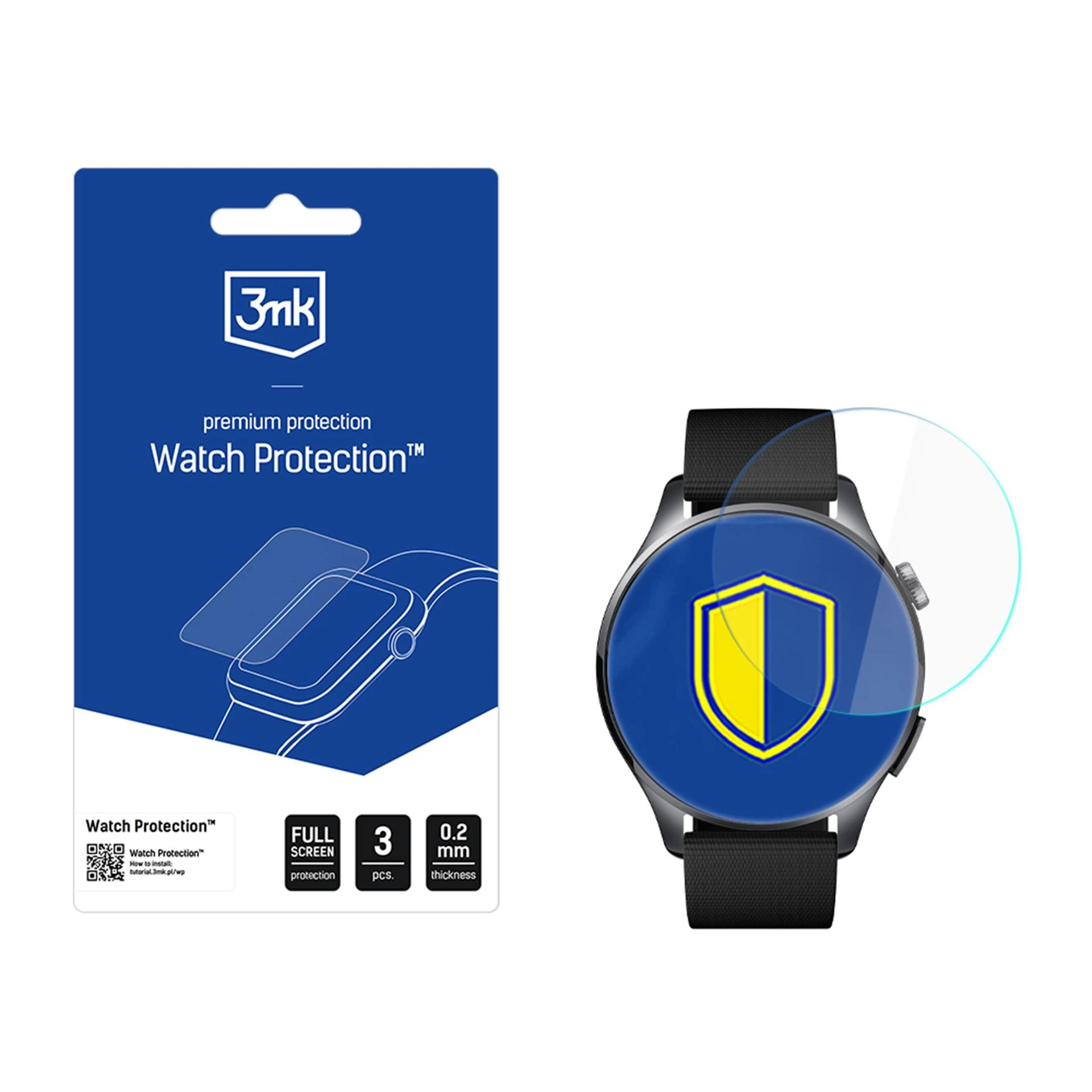 Szkło hybrydowe 3MK FlexibleGlass Watch do Xiaomi Watch 5 (47mm) aprašymas - Prekės nuotrauka