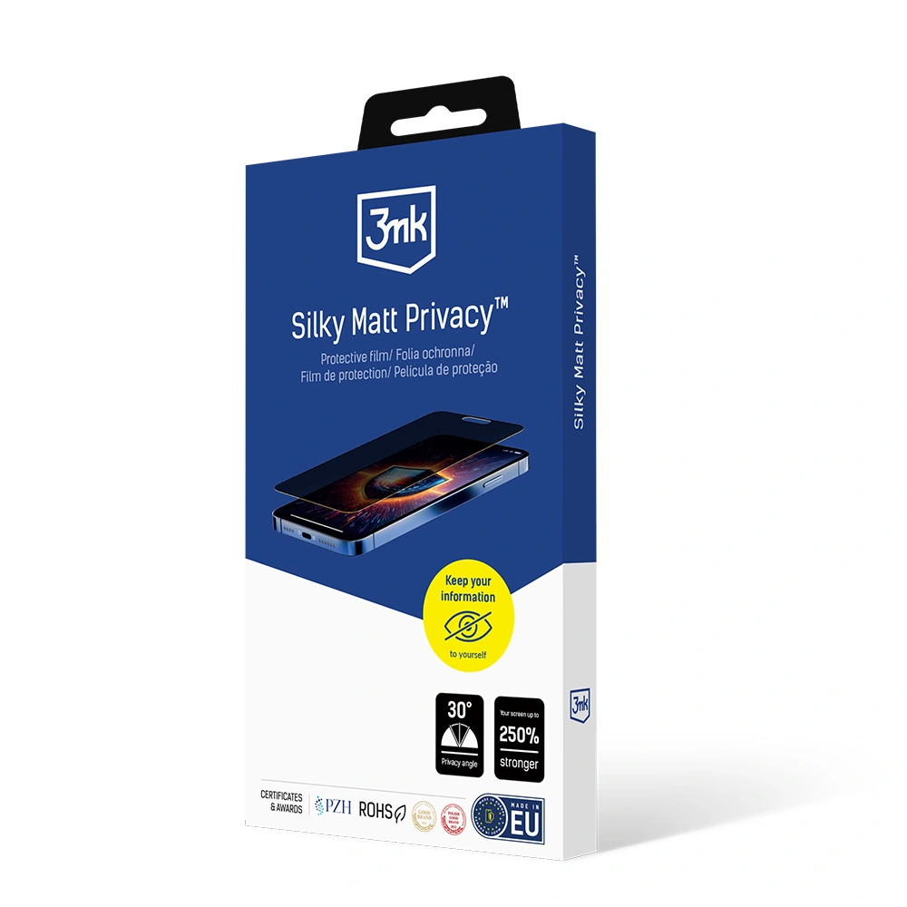 3mk ochranná folie Silky Matt Privacy pro Samsung Galaxy S26 FE aprašymas - Prekės nuotrauka