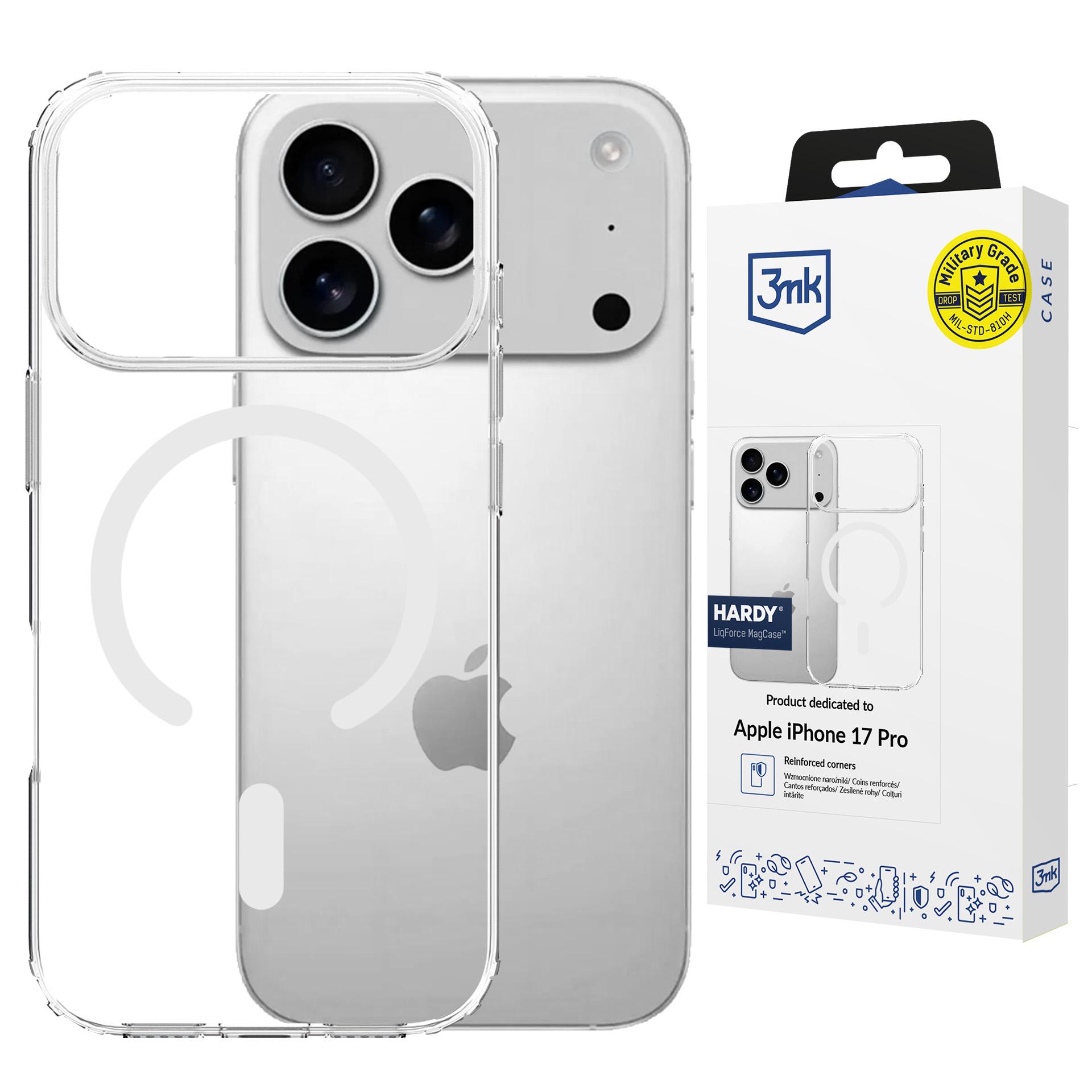Dėklas 3mk Hardy LiqForce MagCase, skirtas Apple iPhone 17 Pro/ 18 Pro aprašymas - Prekės nuotrauka
