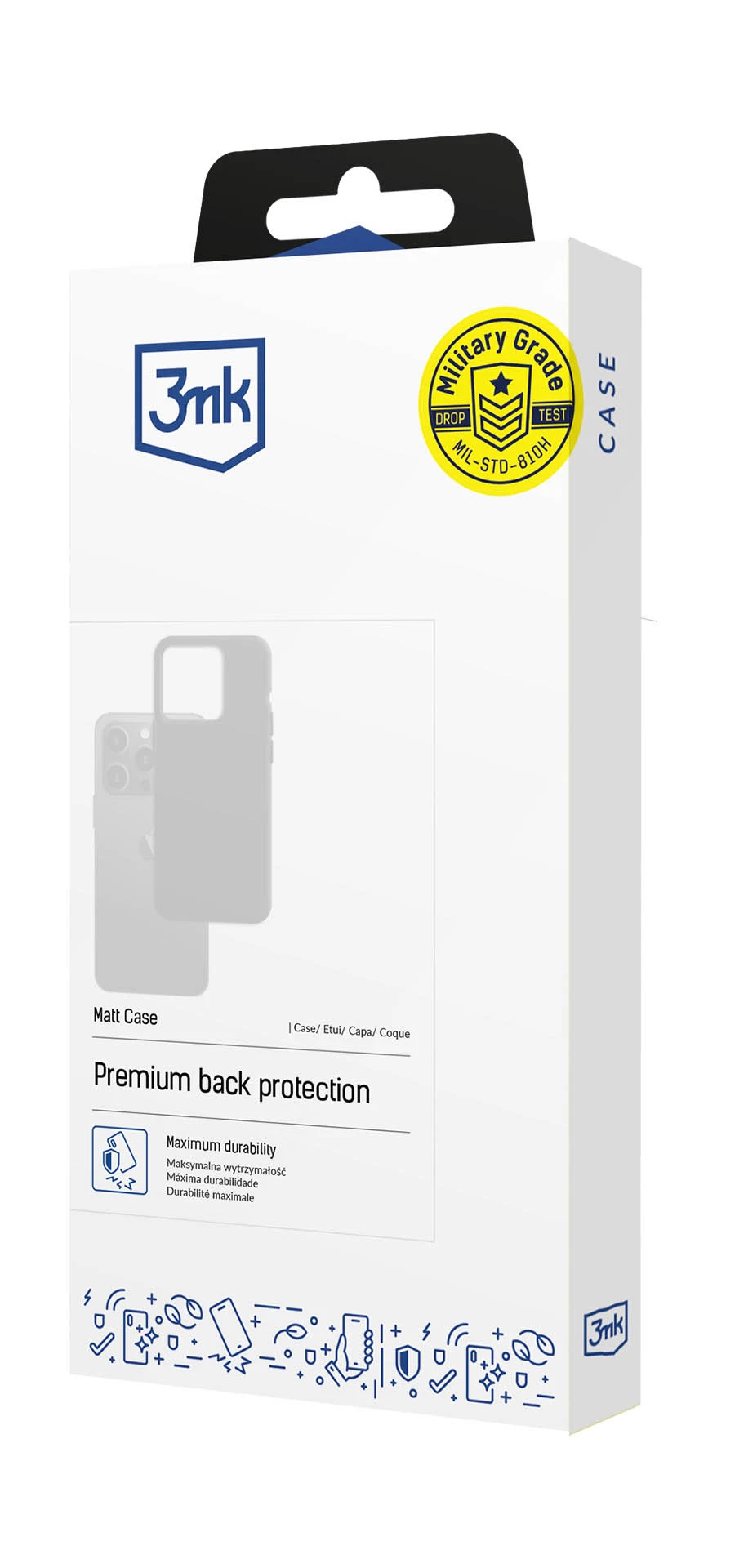 Dėklas 3MK Matt Case do Samsung Galaxy S26 FE juoda aprašymas - Prekės nuotrauka