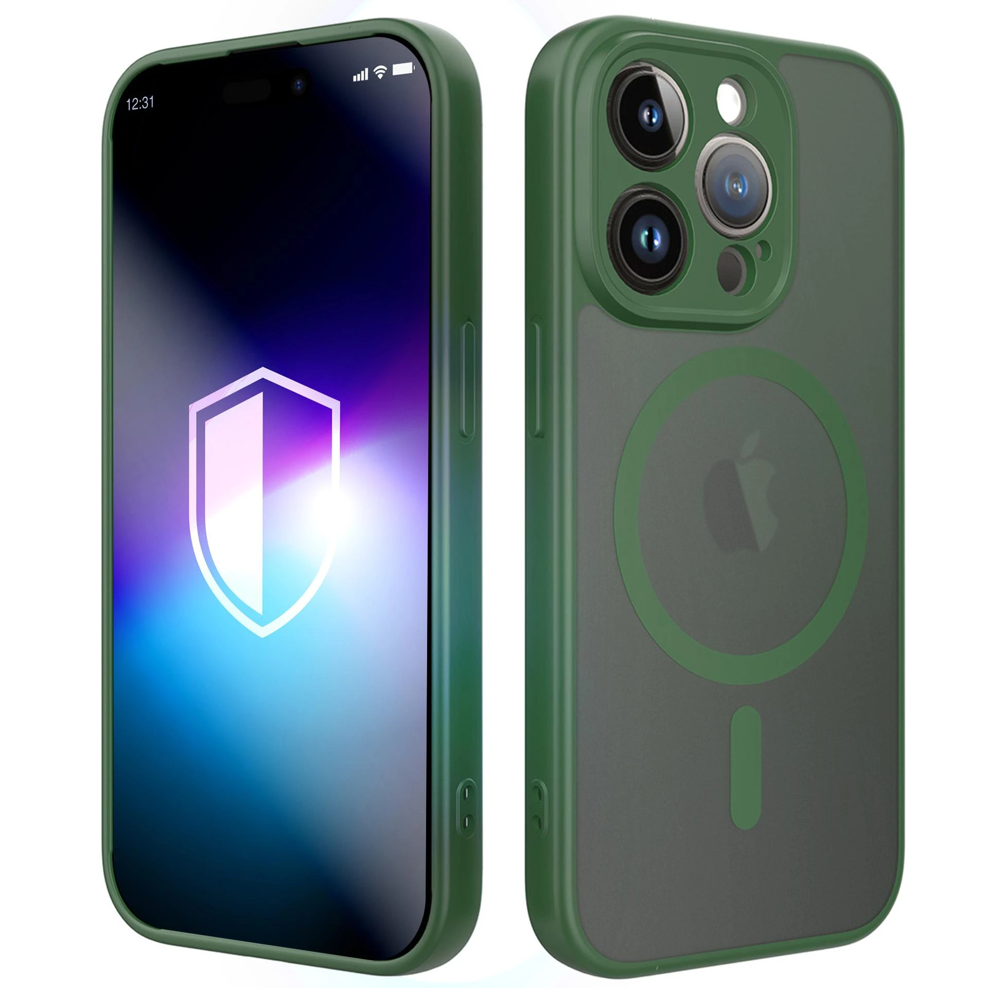 Dėklas 3MK Misty MagCase do Apple iPhone 14 Pro žalia aprašymas - Prekės nuotrauka