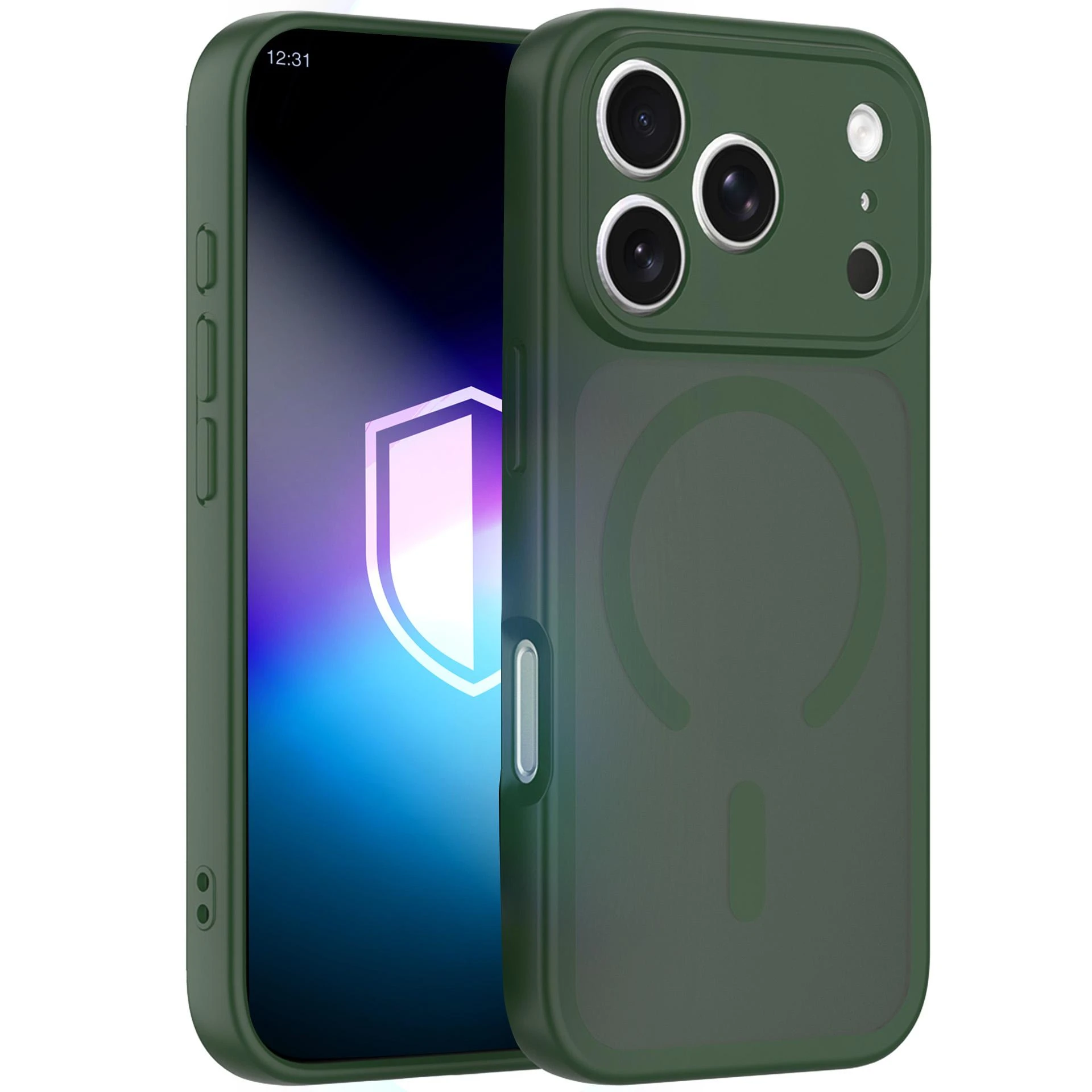 Dėklas 3MK Misty MagCase do Apple iPhone 17 Pro žalia aprašymas - Prekės nuotrauka