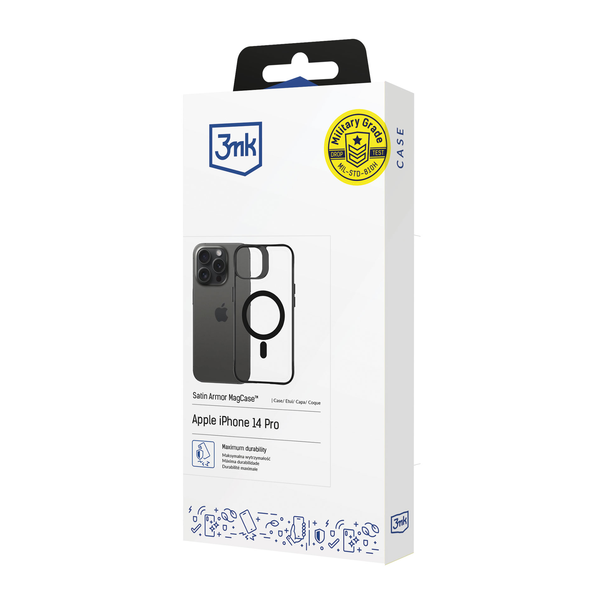 3mk ochranný kryt Satin Armor MagCase pro Apple iPhone 17 aprašymas - Prekės nuotrauka