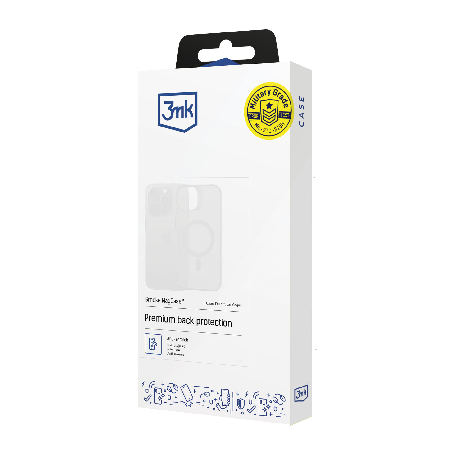 Dėklas 3mk Samsung Galaxy S26 FE - Smoke MagCase Mėlyna (W-3SmoMgBlu-SGS26FE) aprašymas - Prekės nuotrauka
