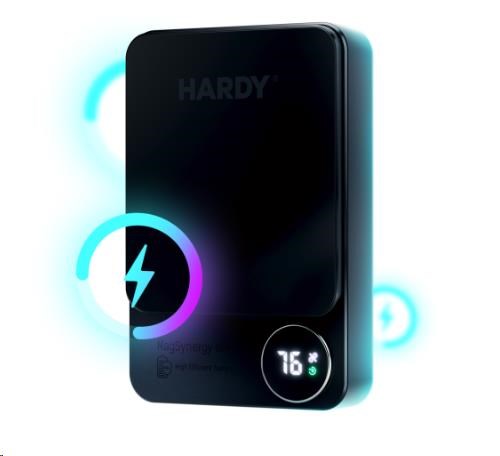 3Mk Protection Accessories - 3mk HARDY MagSynergy Ni+ 10,000mAh 22.5W USB 1C1L-Juodas aprašymas - Prekės nuotrauka