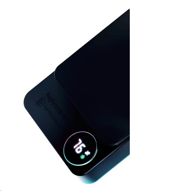 3Mk Protection Accessories - 3mk HARDY MagSynergy Ni+ 10,000mAh 22.5W USB 1C1L-Juodas aprašymas - Prekės nuotrauka