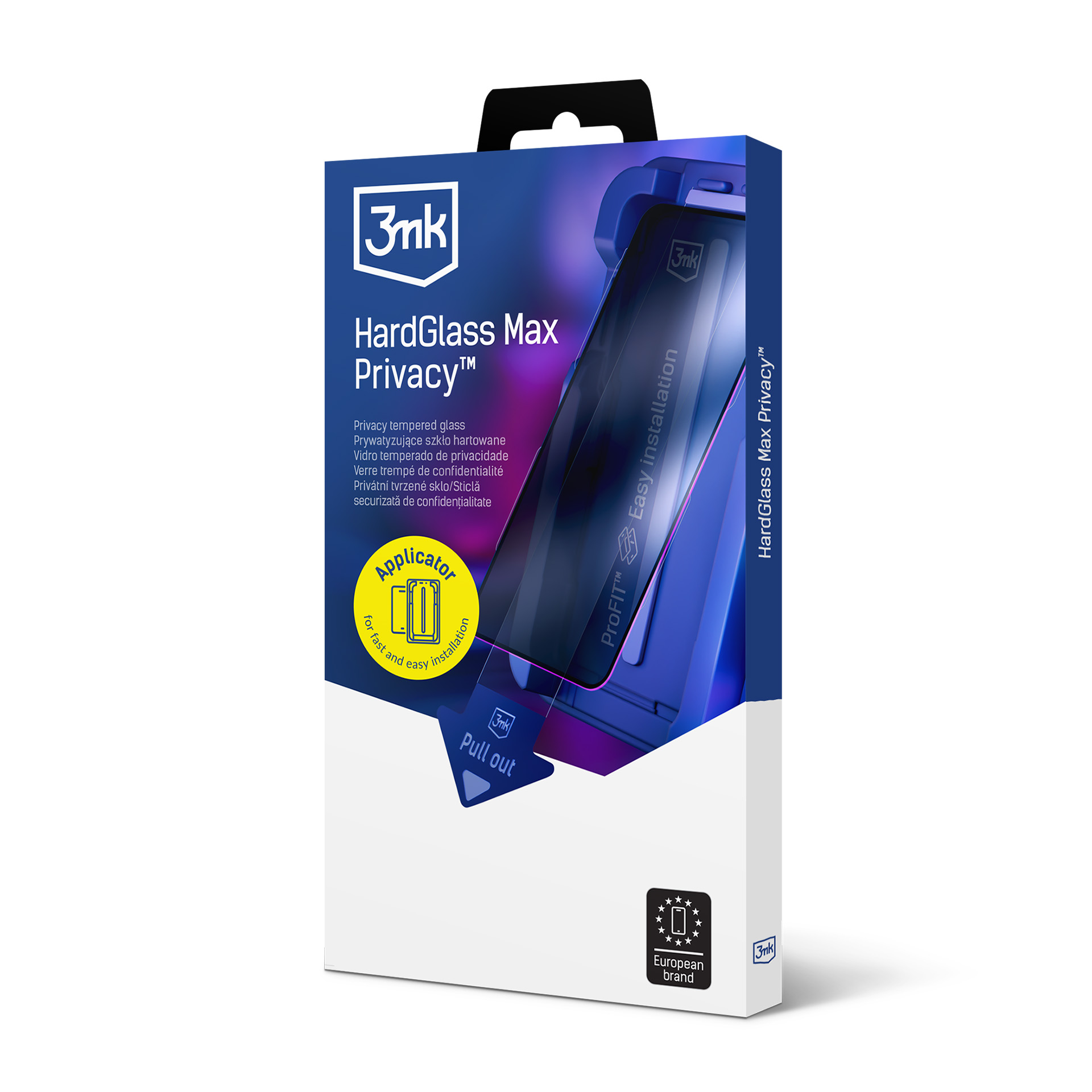 Nezatříděno 9H grūdintas stiklas su 3mk HardGlass Max privatumo filtru, skirtas „Samsung Galaxy S24 Ultra“. aprašymas - Prekės nuotrauka