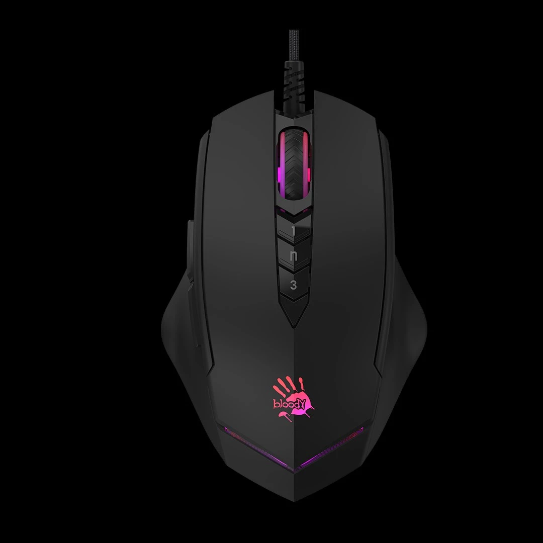 Pelė A4Tech Bloody V8m MAX RGB USB aprašymas - Prekės nuotrauka