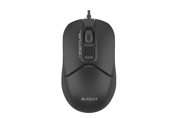 A4tech FSTYLER optinė biuro pelė, USB-C+USB-A, juoda aprašymas - Prekės nuotrauka