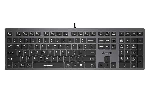A4Tech FX50 Klaviatūra su laidu (USB) CZ, pilka aprašymas - Prekės nuotrauka
