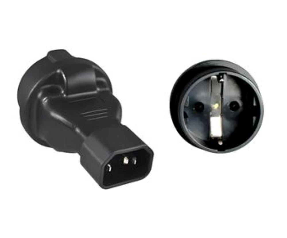 Premiumcord Adapteris IEC C14 į SCHUKO CEE 7/3, įtampa 230 V, 10 A aprašymas - Prekės nuotrauka