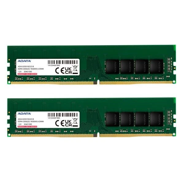 RAM ADATA Atmintis Premier DDR4 3200 DIMM 32GB (2x16) C22 DualTray aprašymas - Prekės nuotrauka