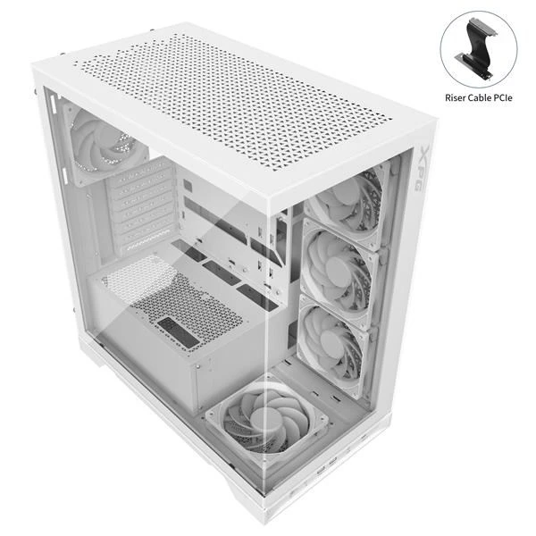 ADATA XPG dėklas INVADER X Mid-Tower, be maitinimo šaltinio, 5x 120 mm ventiliatorius, baltas aprašymas - Prekės nuotrauka ADATA XPG dėklas INVADER X Mid-Tower, be maitinimo šaltinio, 5x 120 mm ventiliatorius, baltas aprašymas - Prekės nuotrauka