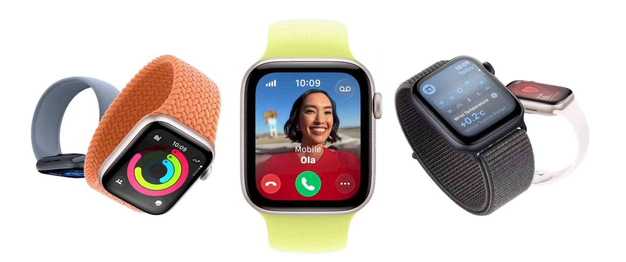 Išmanusis laikrodis „Apple Watch SE 3 GPS“, 40 mm, aliuminio korpusas su vidurnakčio spalvos sportiniu dirželiu – M/L aprašymas - Prekės nuotrauka