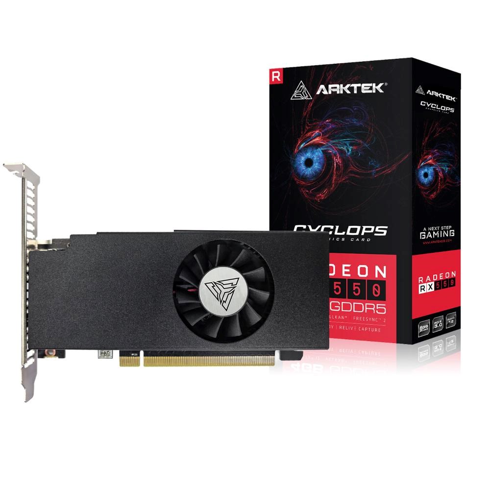 Meta ARKTEK VGA AMD Radeon RX 550 8GB, RX 550, 8GB GDDR5, 1xDP, 1xHDMI aprašymas - Prekės nuotrauka