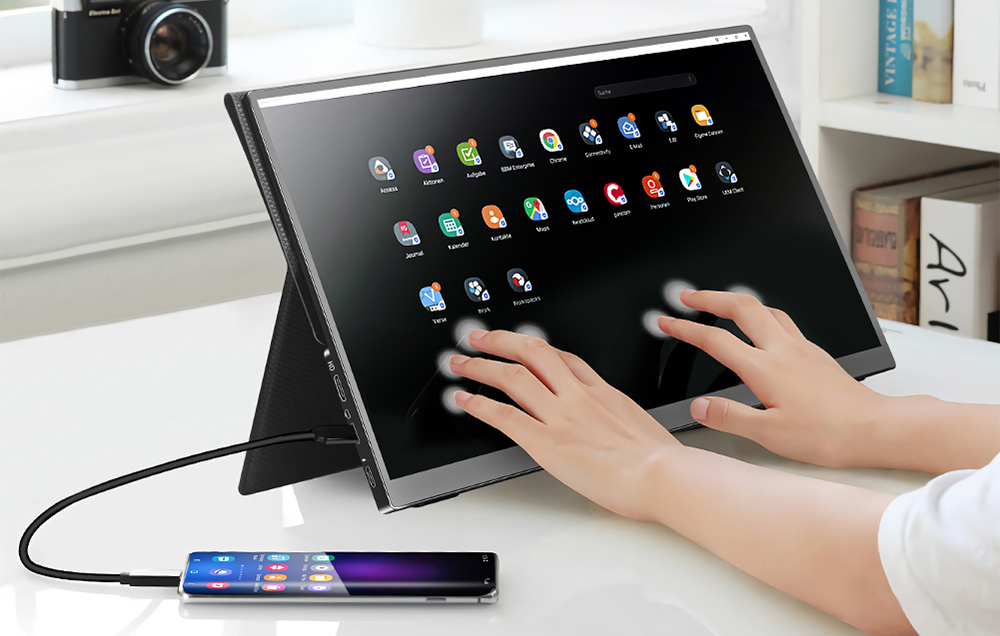 Ostatni Vyprodej Arzopa A1T Touch Portable Monitorius 15.6