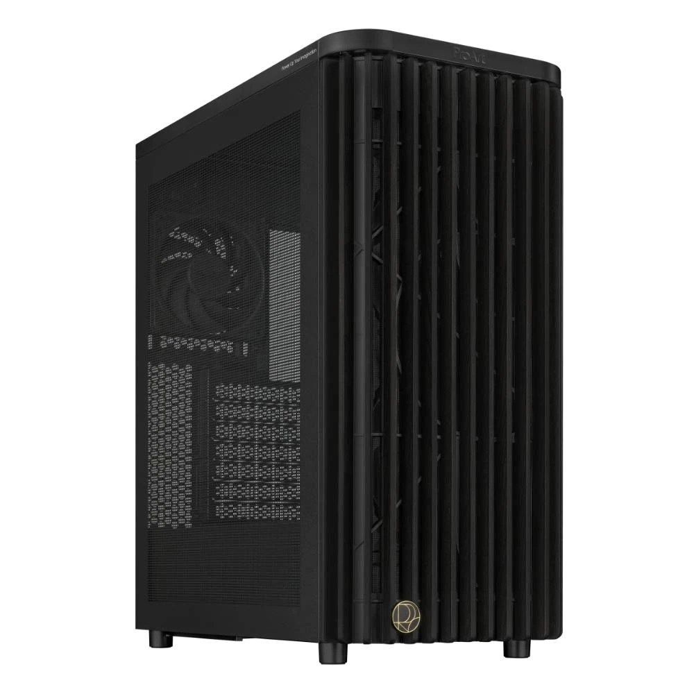 ASUS ProArt PA401 Wood Edition PC-case, Midi-Tower, ATX, Mesh-Panel juodas aprašymas - Prekės nuotrauka