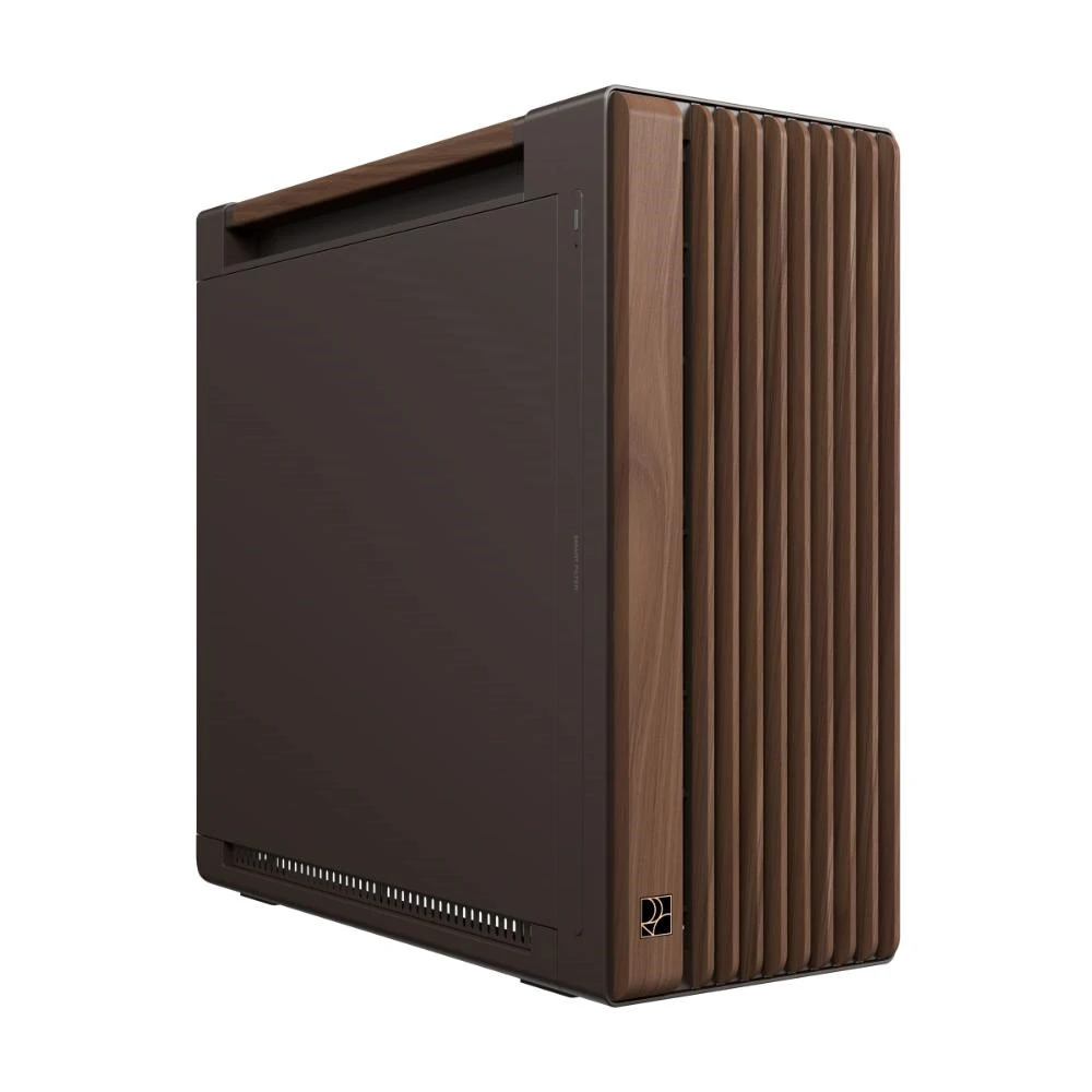 ASUS case PROART PA602 WALNUT WOOD RETRO METAL, Mid Tower, hnědá aprašymas - Prekės nuotrauka