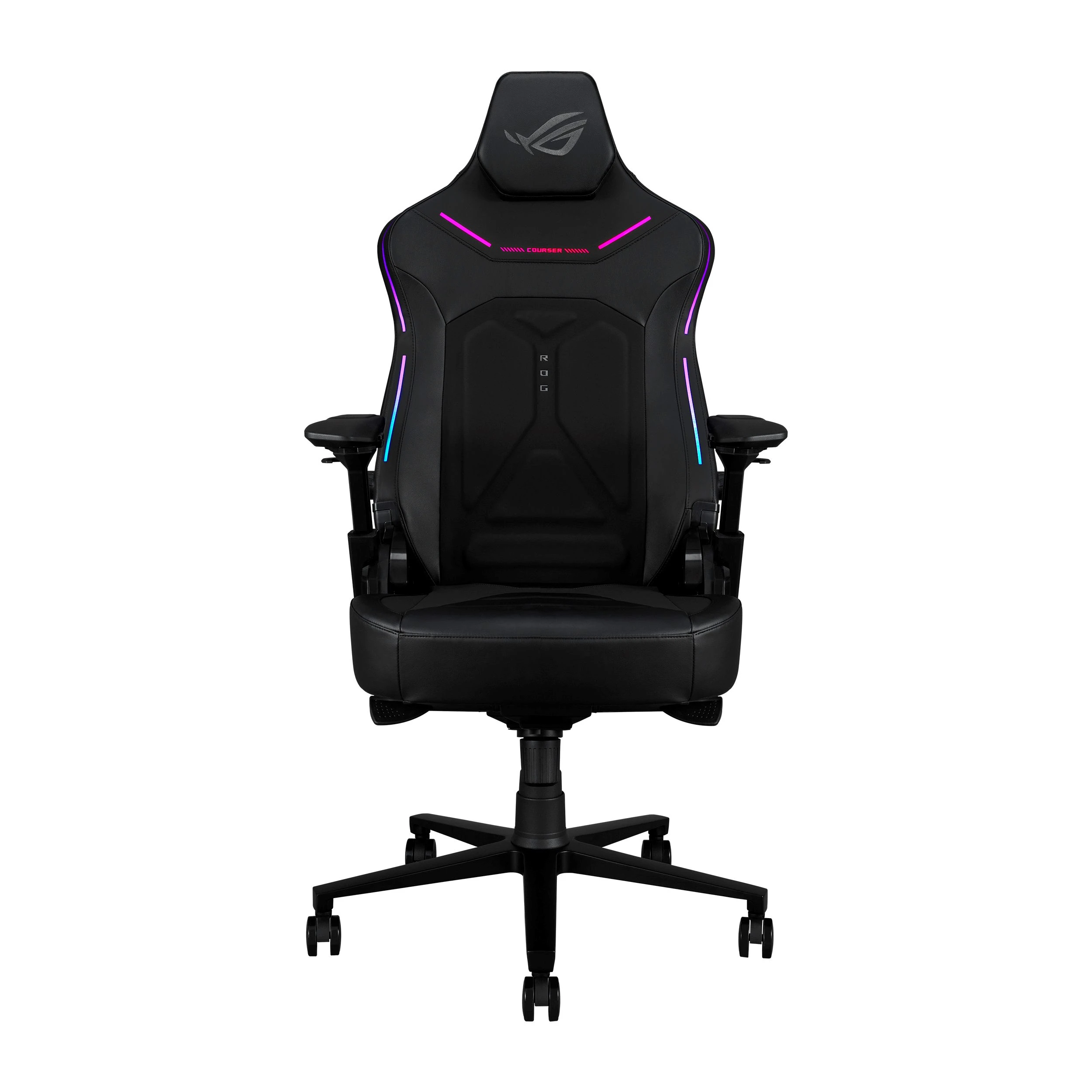 ASUS herní křeslo ROG Courser, RGB,juoda aprašymas - Prekės nuotrauka