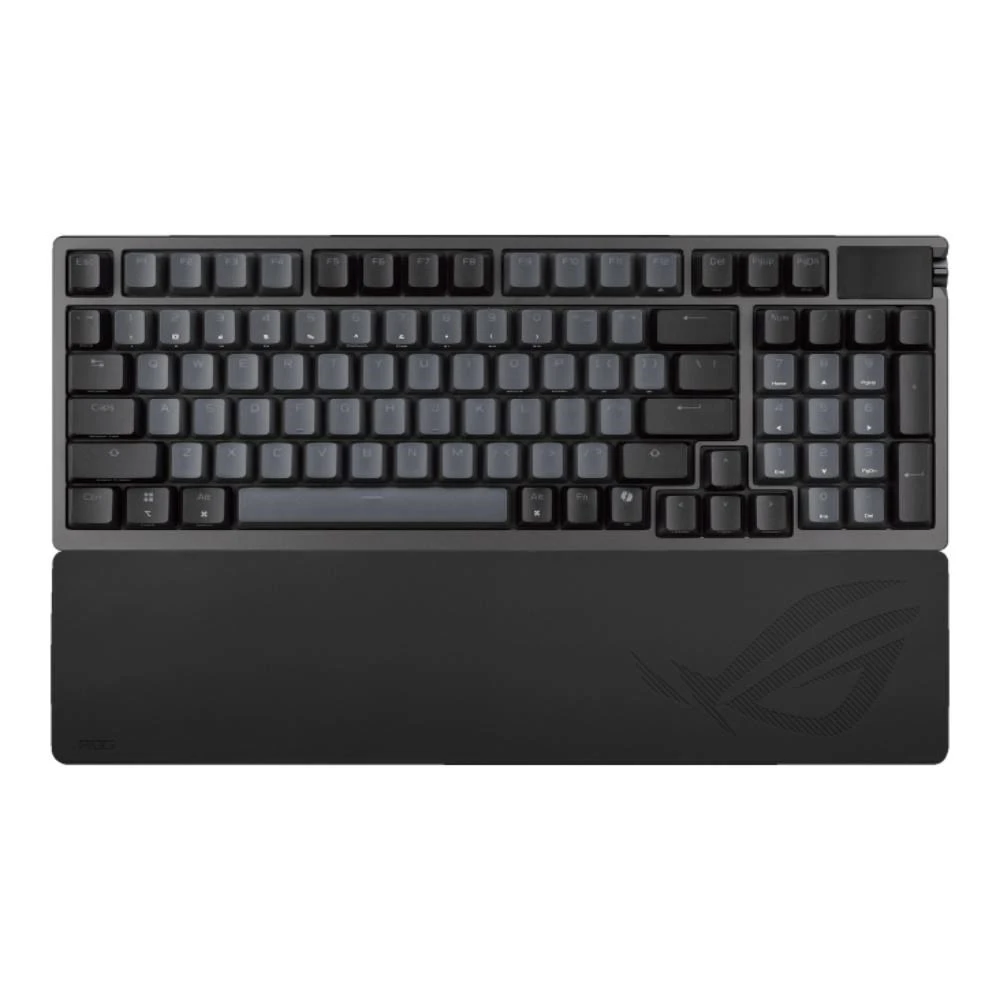 Klaviatūra Asus ASUS klaviatūra ROG Azoth 96 HE, Mechanická, Bezdrátová, BT, RF 2.4GHz, CZ/SK, juoda aprašymas - Prekės nuotrauka