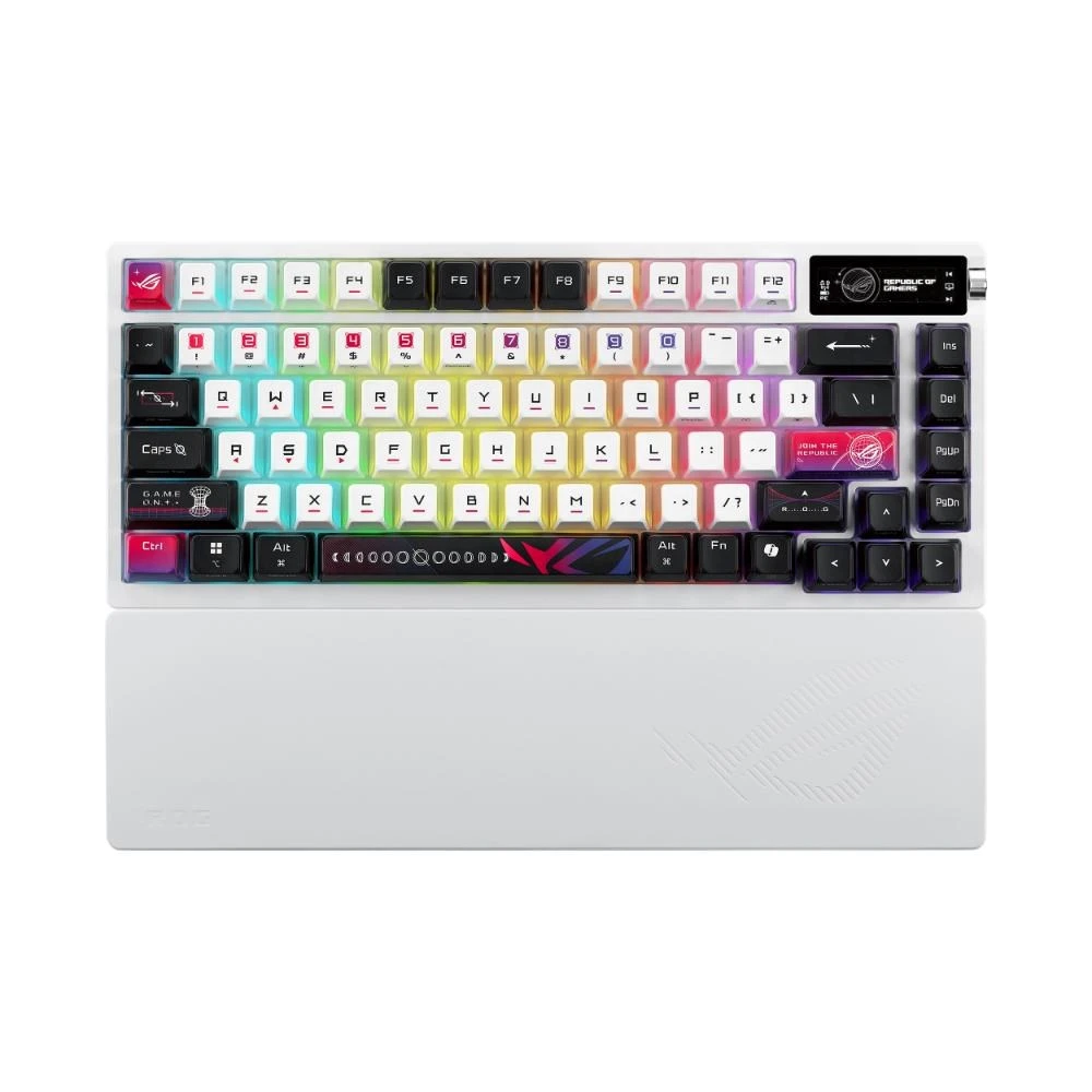 Klaviatūra Asus ROG Azoth X Juodai-Balta aprašymas - Prekės nuotrauka Klaviatūra Asus ROG Azoth X Juodai-Balta aprašymas - Prekės nuotrauka