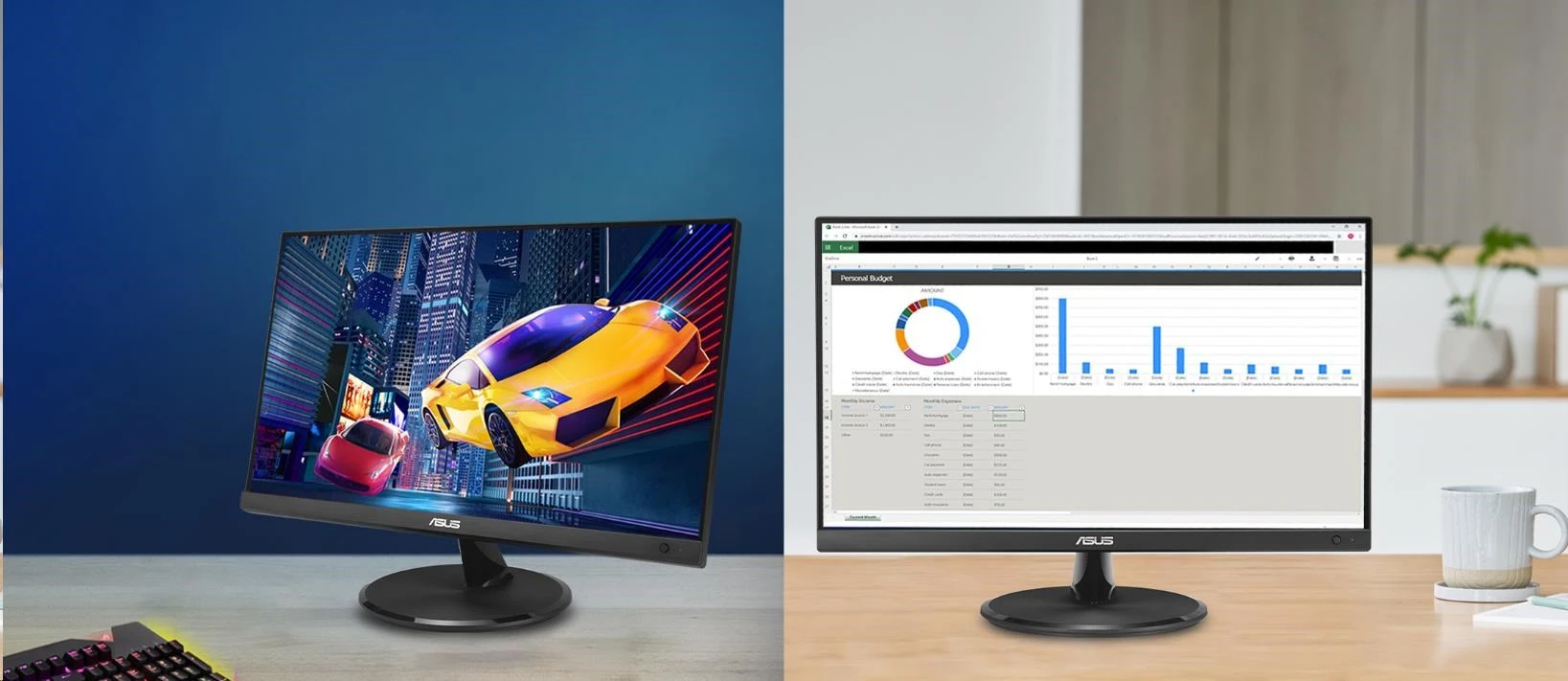 Monitorius Asus ASUS ProArt VP229QF-P 54.62cm (16:9) IPS FHD HDMI D-Sub aprašymas - Prekės nuotrauka