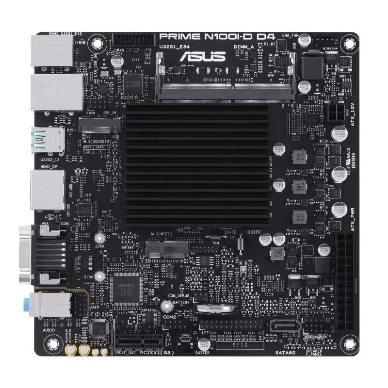 Pagrindinė plokštė ASUS PRIME N100I-D D4-CSM aprašymas - Prekės nuotrauka