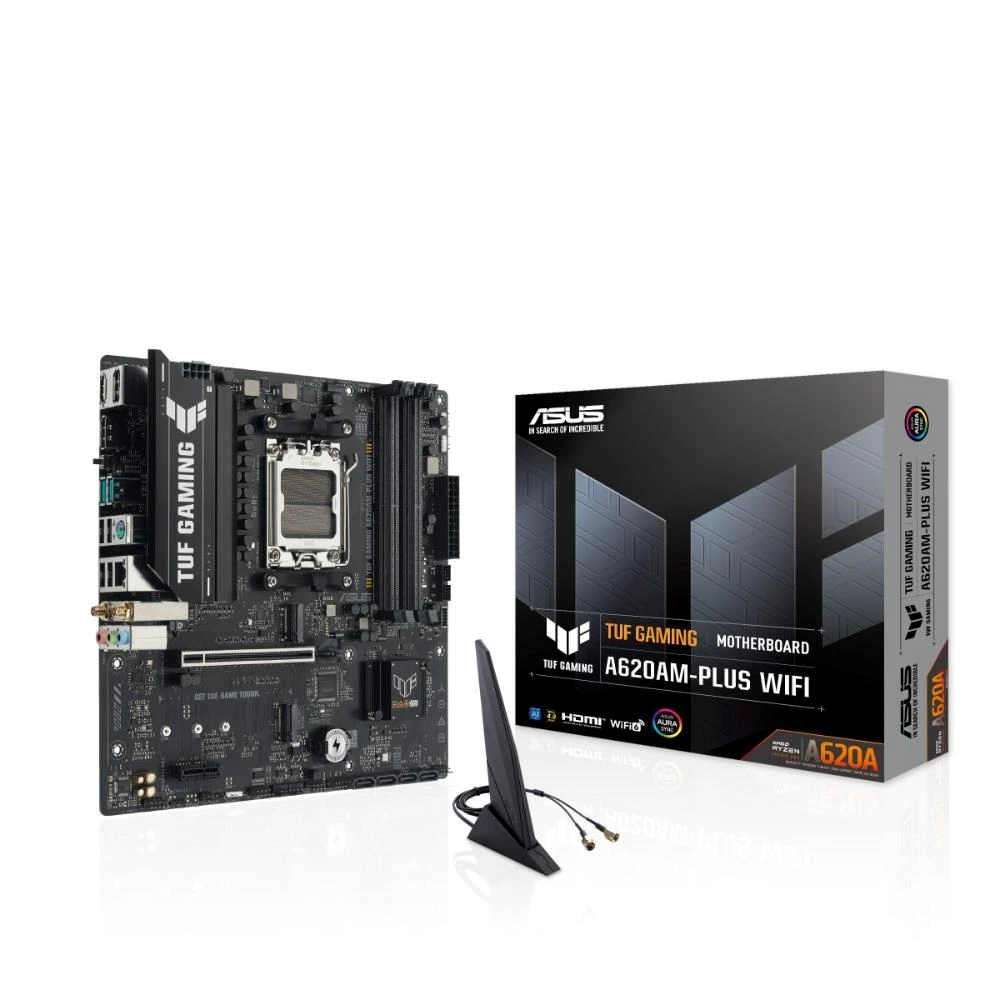 Pagrindinė plokštė ASUS TUF GAMING A620AM-PLUS WIFI aprašymas - Prekės nuotrauka Pagrindinė plokštė ASUS TUF GAMING A620AM-PLUS WIFI aprašymas - Prekės nuotrauka