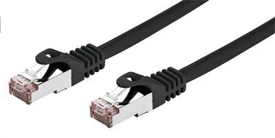 C-TECH kabelis patchcord Cat6, FTP, juodas, 0,25 m aprašymas - Prekės nuotrauka