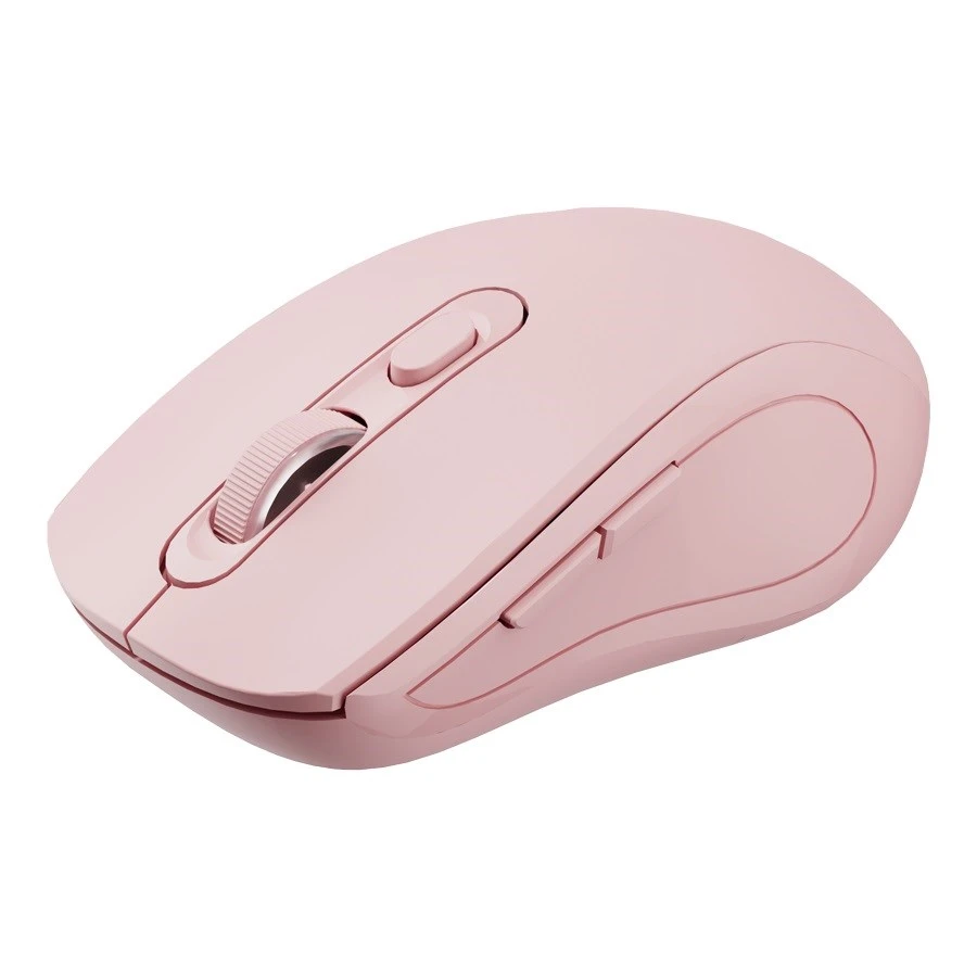Pelė C-Tech C-TECH pelė Dual mode WLM-12PK, bezdrátowa, 1600DPI, 6 przycisków, rožinis, USB nano receiver aprašymas - Prekės nuotrauka