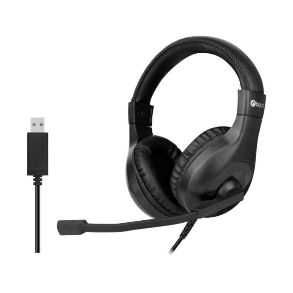 Ausinės C-Tech C-TECH Ausinės MHS-05U USB do PC juoda aprašymas - Prekės nuotrauka Ausinės C-Tech C-TECH Ausinės MHS-05U USB do PC juoda aprašymas - Prekės nuotrauka