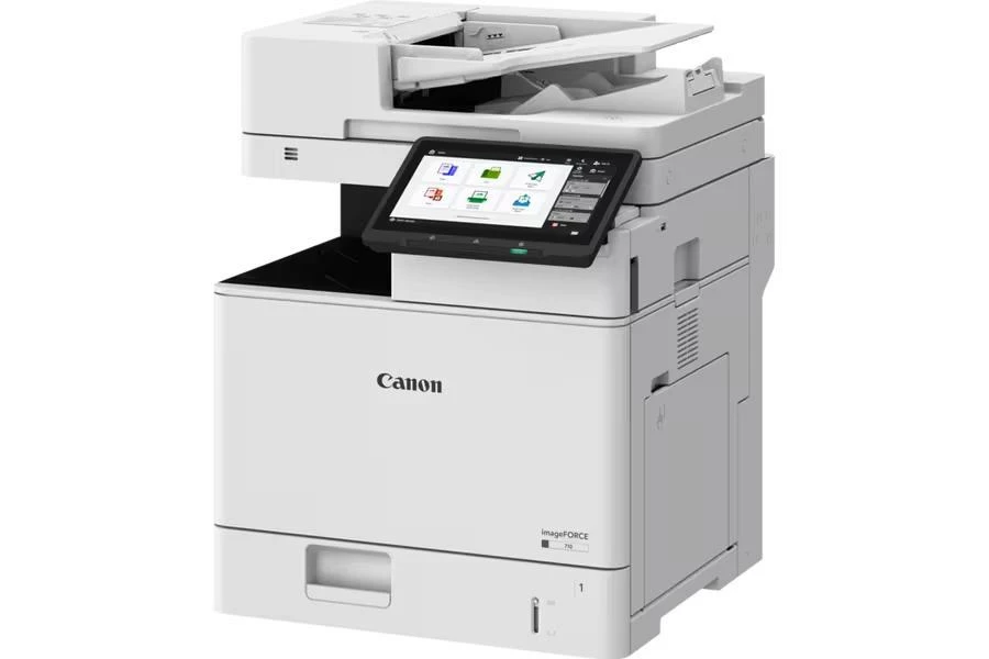Spausdintuvas Canon imageFORCE 710 series černobílá laserová MF (kopírování/tisk/skenování) A4, 52/62/71 str./min., LCD, USB, LAN aprašymas - Prekės nuotrauka