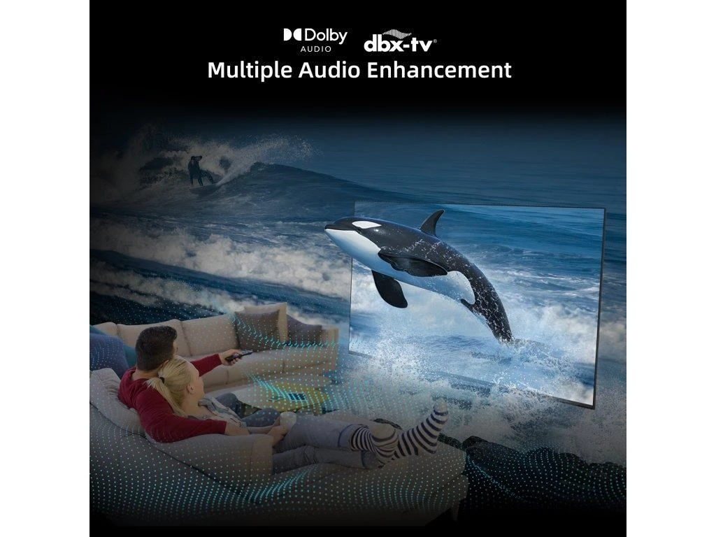 CHiQ L32QST televizorius, 32 colių, QLED, „Full HD“, „Google TV“, berėmis, „Dolby Audio“, „dbx-tv“, HDR 10 aprašymas - Prekės nuotrauka