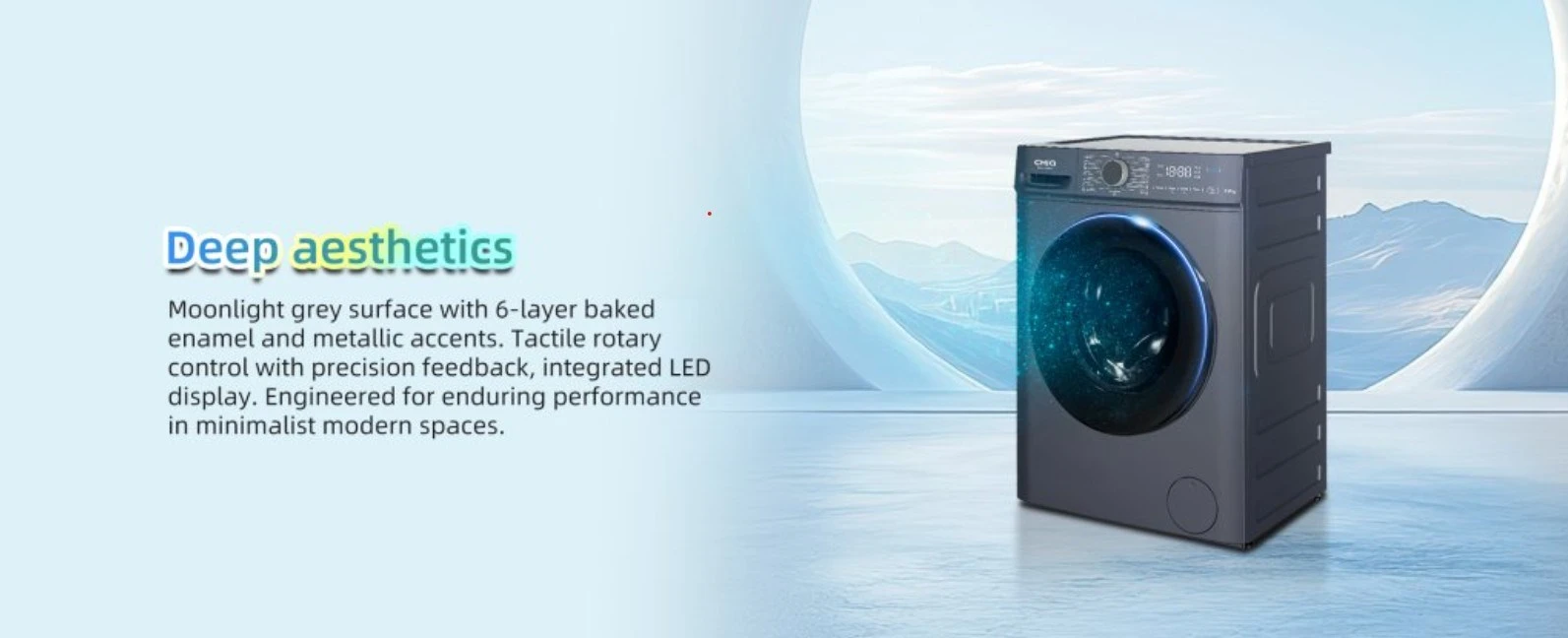Skalbimo mašina CHiQ Skalbimo mašina parowa 7kg CW07123863AX Steam Space Pro aprašymas - Prekės nuotrauka