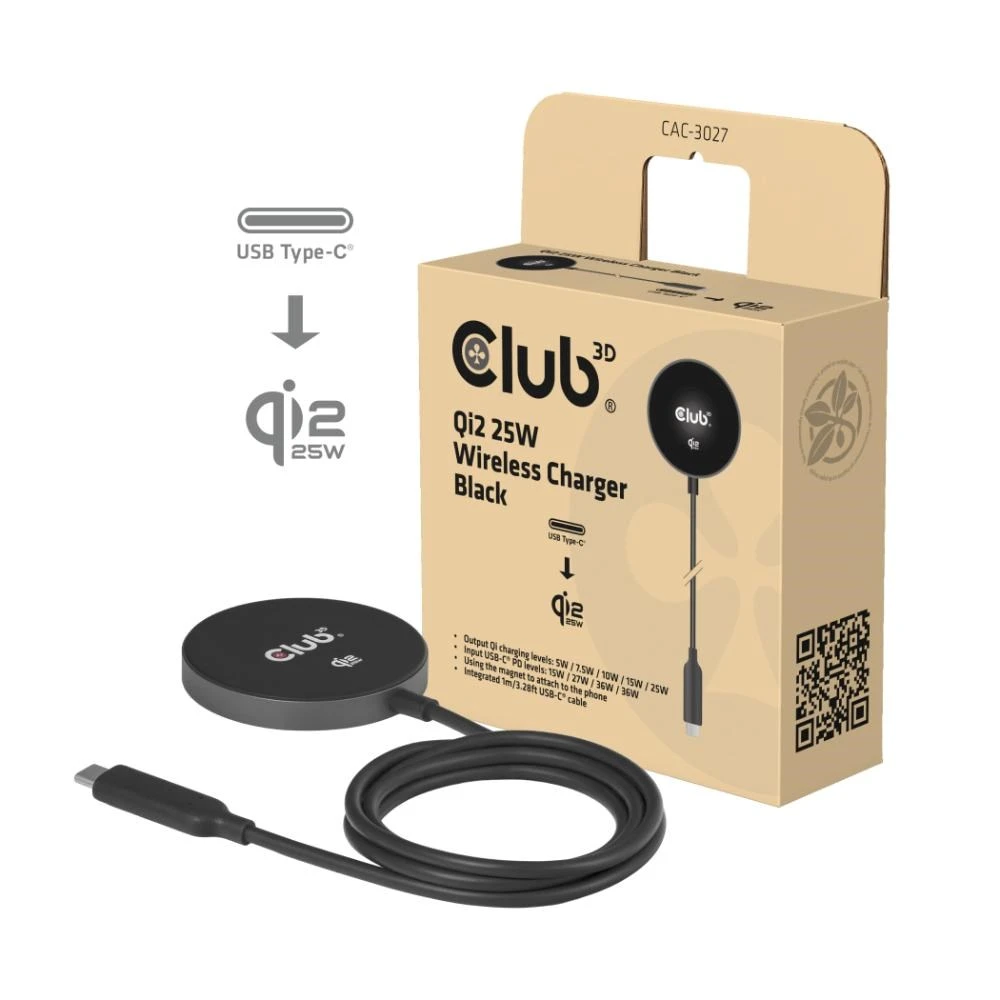 Įkroviklis Club 3D CLUB3D CAC-3027 kroviklis įrenginiams przenośnych Mobilusis telefonas Išmanusis telefonas Išmanusis laikrodis Planšetė Telefonas Juodas DC Wewnętrzna aprašymas - Prekės nuotrauka Įkroviklis Club 3D CLUB3D CAC-3027 kroviklis įrenginiams przenośnych Mobilusis telefonas Išmanusis telefonas Išmanusis laikrodis Planšetė Telefonas Juodas DC Wewnętrzna aprašymas - Prekės nuotrauka
