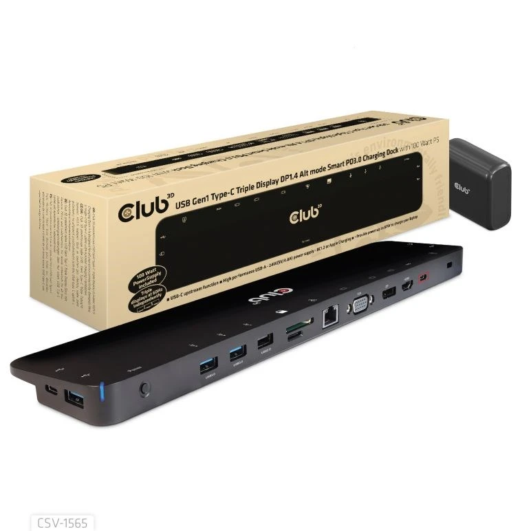 Club 3D USB-C stotis / replikatorius (CSV-1565) aprašymas - Prekės nuotrauka