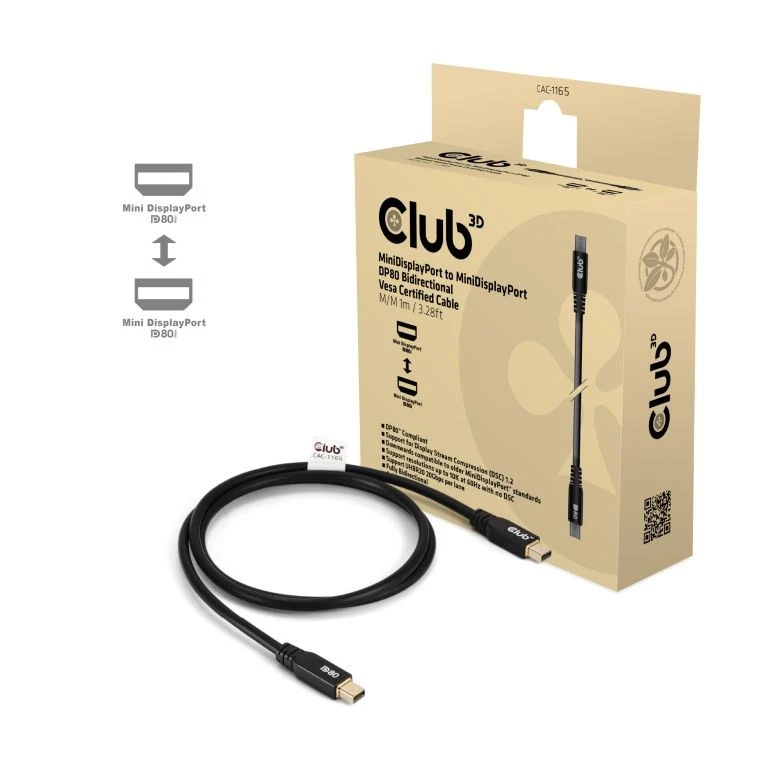 Cable Club 3D Club3D Cable MiniDP 2.1 MiniDP 2.1 1m 10K60Hz St/St mažmeninė prekyba aprašymas - Prekės nuotrauka Cable Club 3D Club3D Cable MiniDP 2.1 MiniDP 2.1 1m 10K60Hz St/St mažmeninė prekyba aprašymas - Prekės nuotrauka