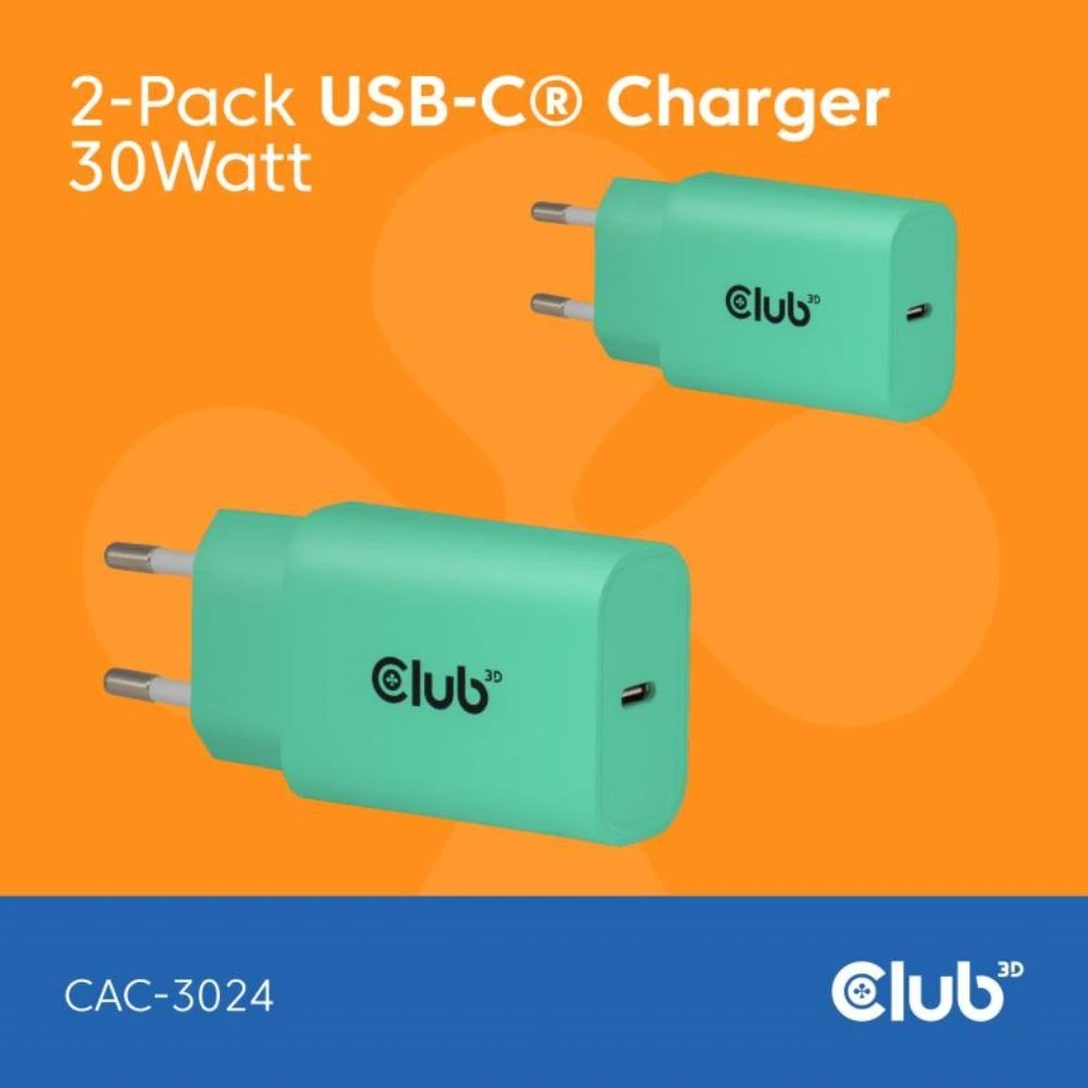 Nešiojamojo kompiuterio maitinimo adapteris Club 3D 30 W, 2 A, 15 V (CAC-3022) aprašymas - Prekės nuotrauka Nešiojamojo kompiuterio maitinimo adapteris Club 3D 30 W, 2 A, 15 V (CAC-3022) aprašymas - Prekės nuotrauka