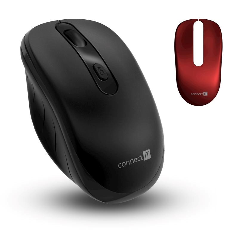 Pelė Connect IT CONNECT IT LONG LIFE bezdrátová tichá pelė, USB, (+ 2x AA baterie zdarma), juoda aprašymas - Prekės nuotrauka Pelė Connect IT CONNECT IT LONG LIFE bezdrátová tichá pelė, USB, (+ 2x AA baterie zdarma), juoda aprašymas - Prekės nuotrauka