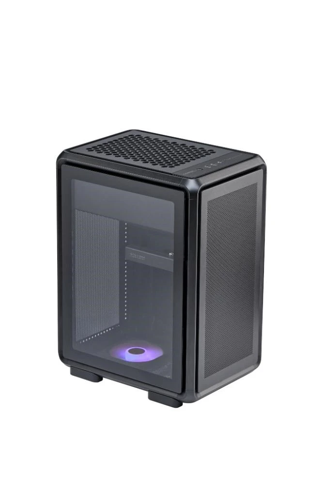 Cooler Master MF400M-KHNN-S00 MasterFrame 400 Mesh Juodas, mATX, USB 3.2 Type-C, Window, Juodas aprašymas - Prekės nuotrauka