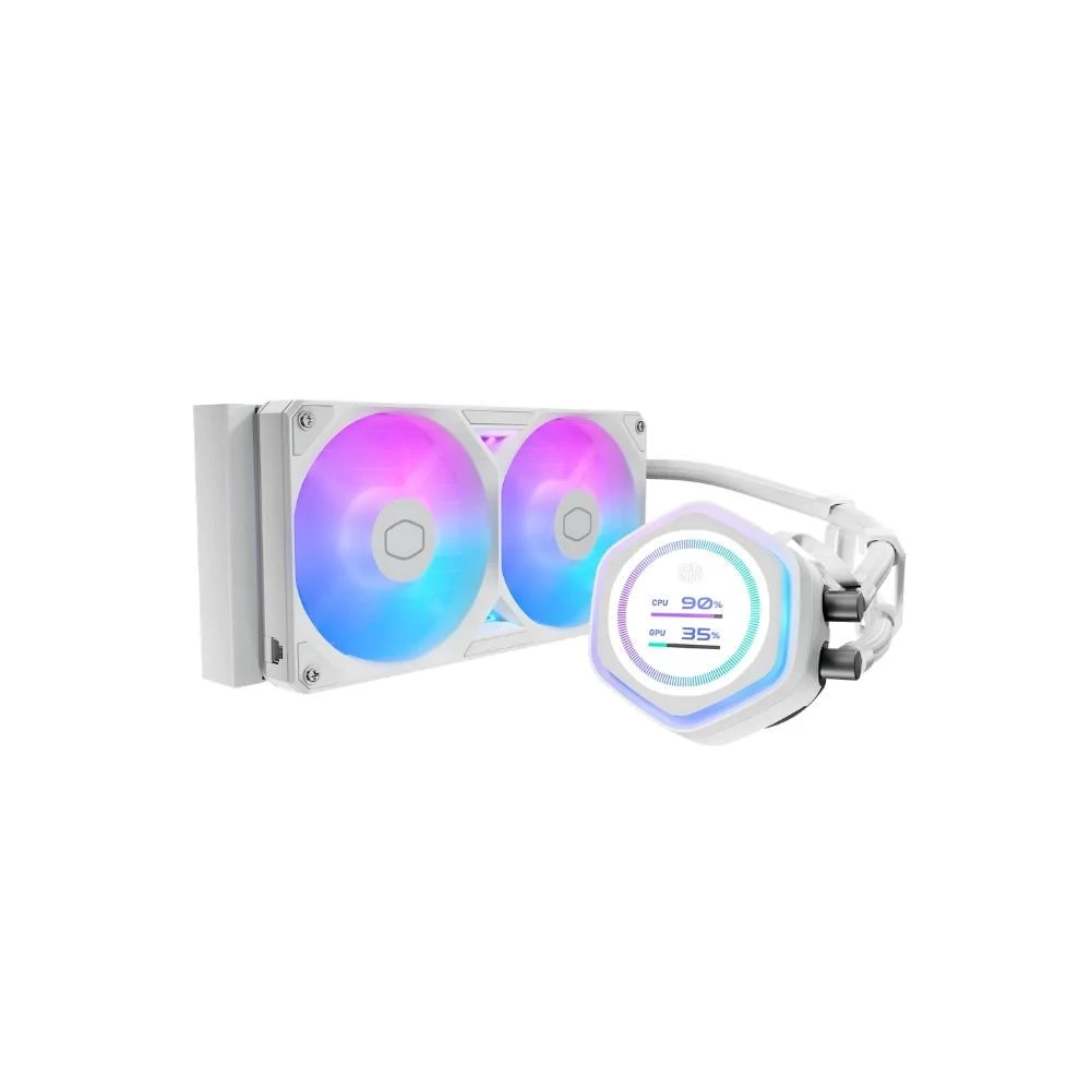 Chłodzenie wodne Cooler Master MasterLiquid Atmos II 240 LCD (MLX-D24M-A25SZ-LW) aprašymas - Prekės nuotrauka