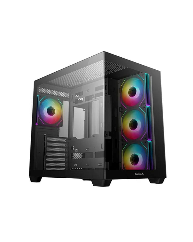 DEEPCOOL Case CG530 7F, ATX, Průhledná bočnice, juoda aprašymas - Prekės nuotrauka